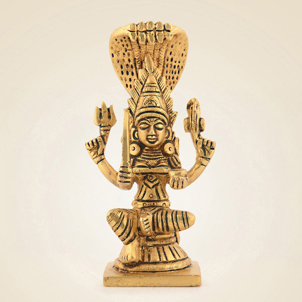 Mariamman Idol 5.25"– Handcrafted South Indian Durga Statue for Home Temple & Good Luck